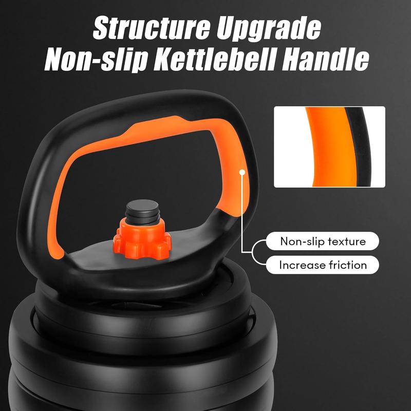 FIXTECH 20 LBS Adjustable Weight Dumbbell Set, 4 in 1 Home Gym Equipment with Dumbbell, Barbell, Kettlebell, Push-Up Modes - Fitness Exercise for Home Gym