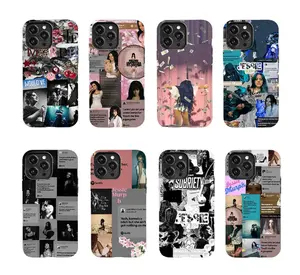 Jessie Murph Multi-Lyrics Collage Phone Case, Country Pop Singer Gift Cover for iPhone & Samsung iPhone & Samsung iPhone 17/16/15/14/13/12/11 Pro Max/Plus and Samsung Galaxy S23-25, shockproof and drop-proof, lightweight and stylish