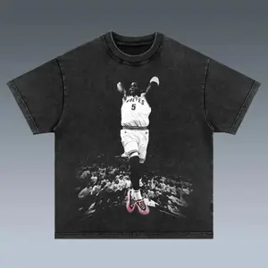 Youth and Adult VINTAGE WASH TEE ANTHONY EDWARDS Cotton Unisex Graphic T-Shirt Basketball Sport Fan Gift for Him Gift For Her Vintage Y2K