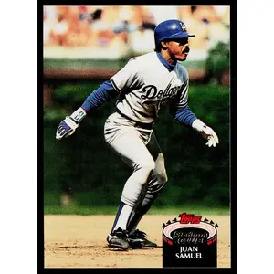 Juan Samuel 1992 Stadium Club #11 Los Angeles Dodgers