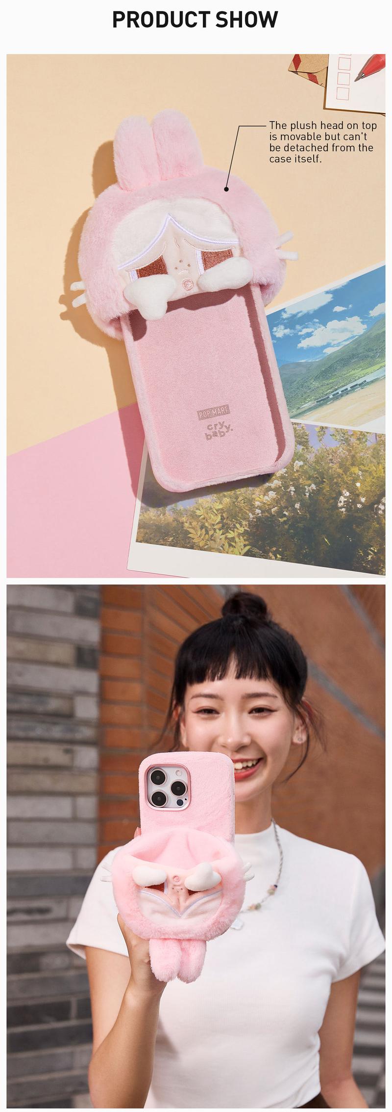 [Spanish] – POP MART CRYBABY Crying Again Series – Funda para iPhone 16 Pro Max