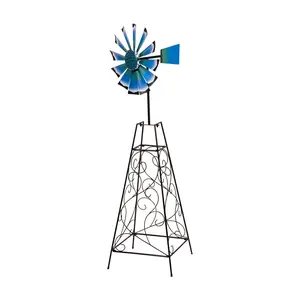 Plow & Hearth Flower Shaped Weathervane Wind Spinner Spinner