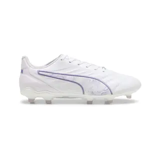 PUMA Womens King Pro Brilliance Firm Ground Soccer Cleats  - White