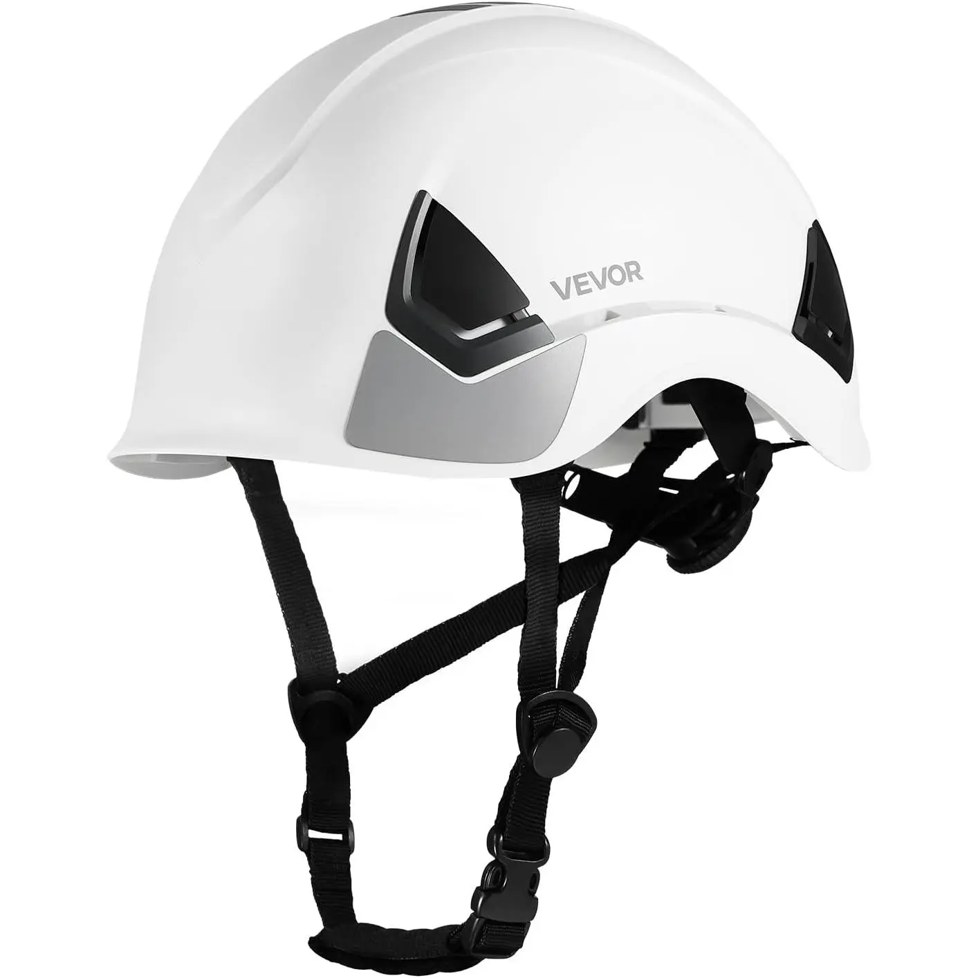 【DealsForYouDays】VEVOR Construction Helmet, ANSI/ISEA Z89.1 Approved ABS Shell, 6-Point Ratchet Suspension, Adjustable Vented Sweat Absorption Design, Construction Workwear Accessory with Steel Toe Cap Work Gloves & Reflective Strips for Men & Women