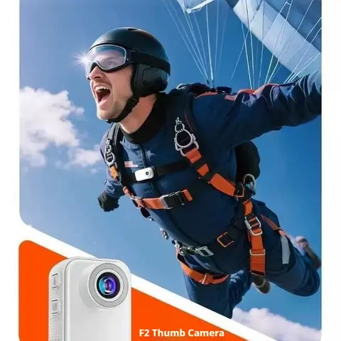 S01 Mini Digital Bodycam - Thumb-Size Wearable Hybrid 1080p Hands-Free Action Camcorder with Button Control, Audio + Video, LCD Screen, CMOS Sensor, MP4 Support, Live View, Memory Expansion, Portable Mount-Anywhere for Pet Walking, Work