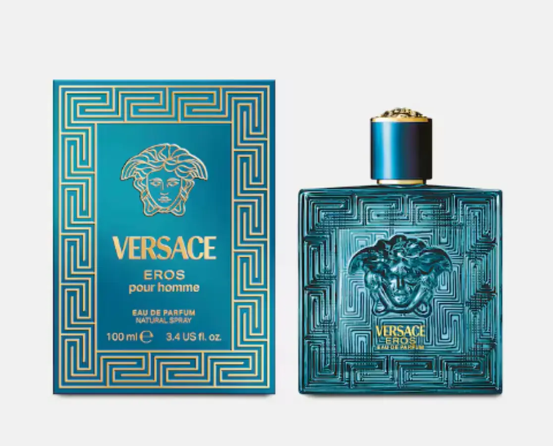 Versace Eros Pour Homme Eau De Parfum Spray for Men 3.4 oz / 100 mL