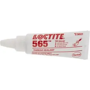 Loctite White Thread Sealing Pipe Sealant, 50 mL Tube, max 300°F Working Temperature, for Threaded Metal Fittings (88551)