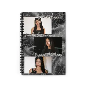 Yoonchae Spiral Notebook — Moody Floral Aesthetic