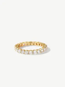 "The Infinite Bond" Lab Grown Diamond Eternity Band Ring in 14K Solid Gold Promise Anniversary Wedding Band Stackable Rings for Women (1.2 Ct. Tw. )