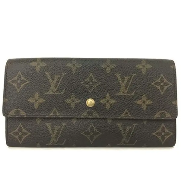 Pre-owned Louis Vuitton Other Other Monogram Wallet Sarah Long Bifold Wallet Brown 12721136372/208185