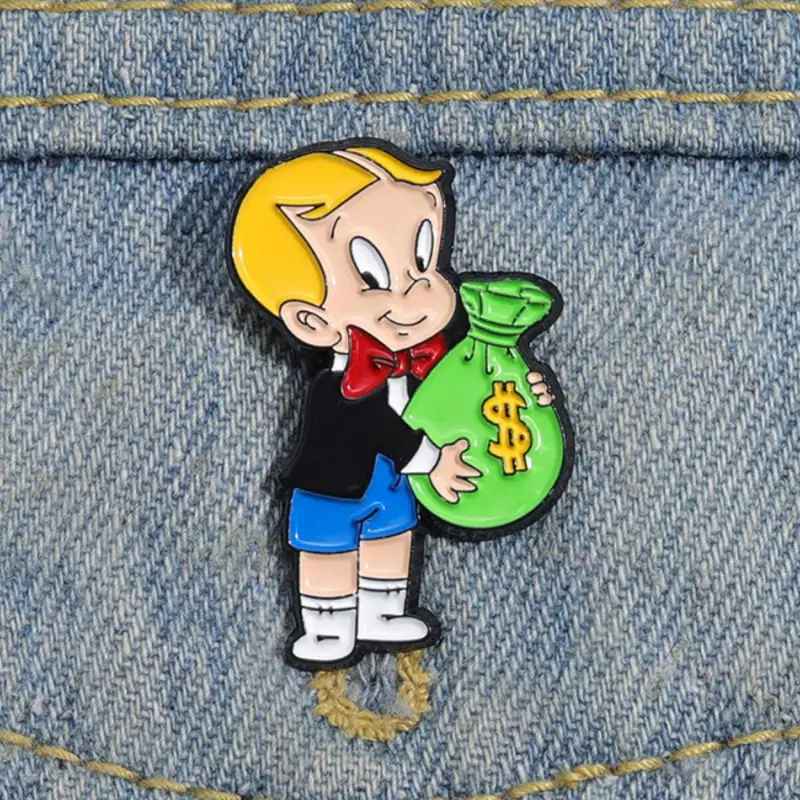 Cartoon Boy Design Brooch, Cute Brooch Pin, Alloy Brooch Pin, Metal Brooch, Fashion Accessories for Women & Men,  Enamel Pin Clip Suitable for Backpacks, Jeans, Scarves, Hats Decoration, Styling