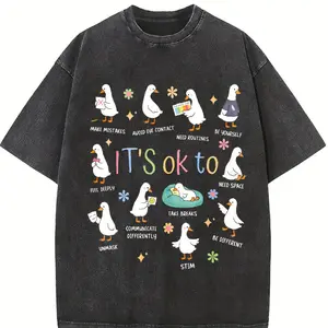 It’s Ok To Be Different Autism Goose Shirt, Autism Acceptance Comfort Colors Shirt, Special Education Teacher Tee, Neurodiversity Shirt