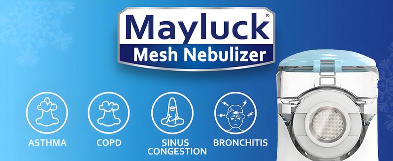 Mayluck Mesh Nebulizer, Portable Nebulizer with Intuitive LED Interface and Auto-Cleaning, Handheld Nebulizer for Adults Kids