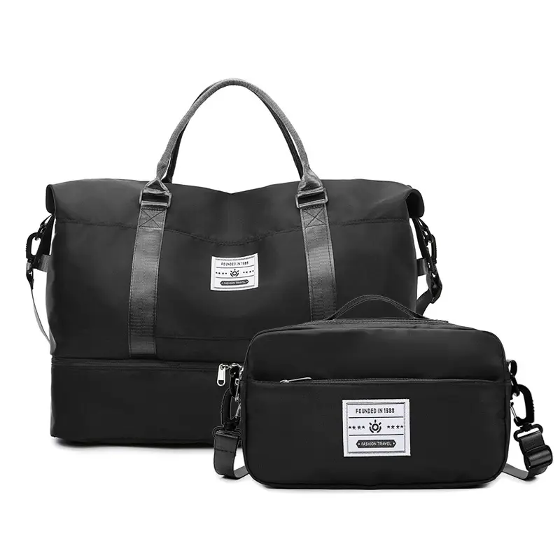 Black (big bag+small bag) set