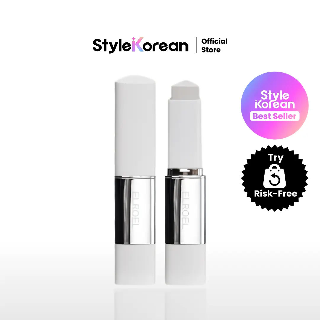 [OFFICIAL ELROEL PARTNER] Blanc Cover Cream Stick V (0.45oz) | Color-Changing Foundation with Collagen Capsules & Ultra-Fine Bristles