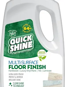 Quick Shine Multi Surface Floor Finish 64oz | Cleaner & Polish to use on Hardwood, Laminate, Luxury Vinyl Plank LVT, Tile & Stone