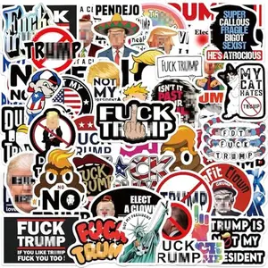 Anti Trump Stickers 55pcs, Funny Political Stickers, Not My President Decals, Anti Trump Vinyl Stickers, Removable Bumper Laptop Water Bottle Wall Scrapbook, 2026 Election Protest Sticker Pack, Patriotic Activism Gift