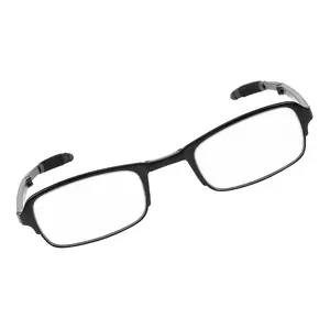 Portable Lightweight Foldable Reading Glasses Relieve Eye Fatigue Folding Presbyopia Eyeglasses (Black 1.5)