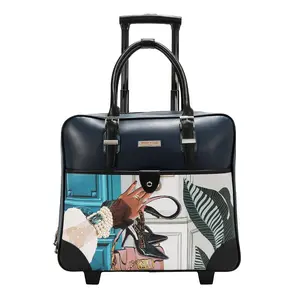 SQUARE ROLLING TRAVEL TOTE