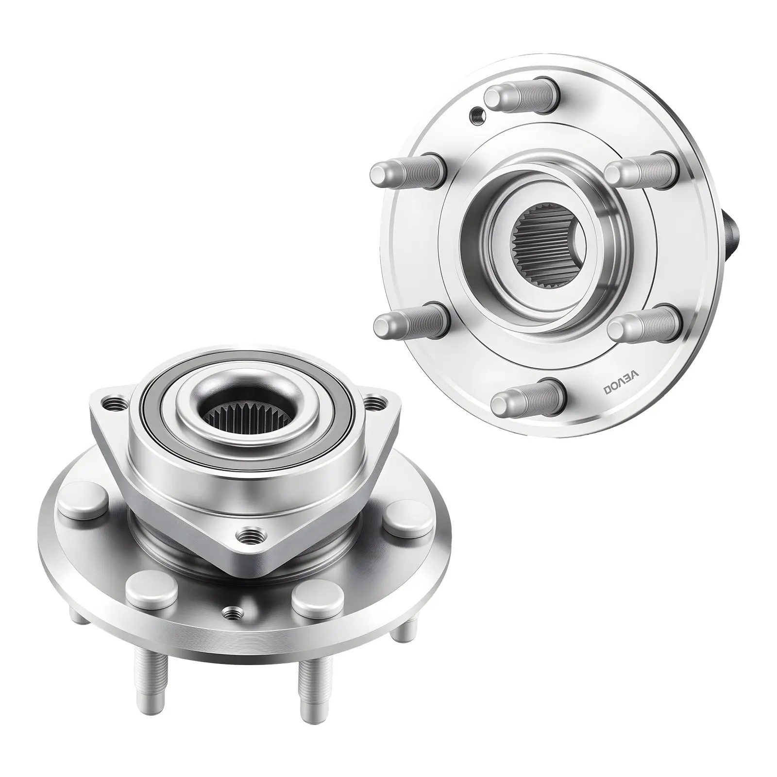 VEVOR 2-Pack Wheel Bearing & Hub Assembly Set FWF112, OEM 513277 Ball Bearing, OE Standard Heavy-Duty Car Parts, Easy Installation for 2016-2017 Buick Enclave, GMC Acadia, Chevy Traverse to Restore Stable Quiet Steering