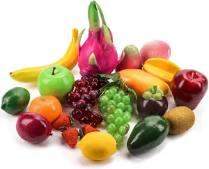 20 Pcs Artificial Fruits Pack, Fake Fruits for Home Decor, Simulation Fruit Set, Party Chirstmas Decortion