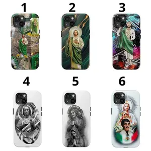San Judas Tadeo Collection Phone Case - Durable Tough iPhone Case for iPhone 11, 12, 13, 14, 15, 16 with Shock-Absorbing Rubber, Polycarbonate Design