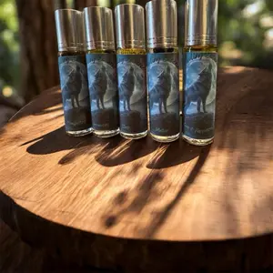 Howling Essence - Natural Intention Oil Roll Ons with Crystals and Organic Herbs - Aromatic Collection