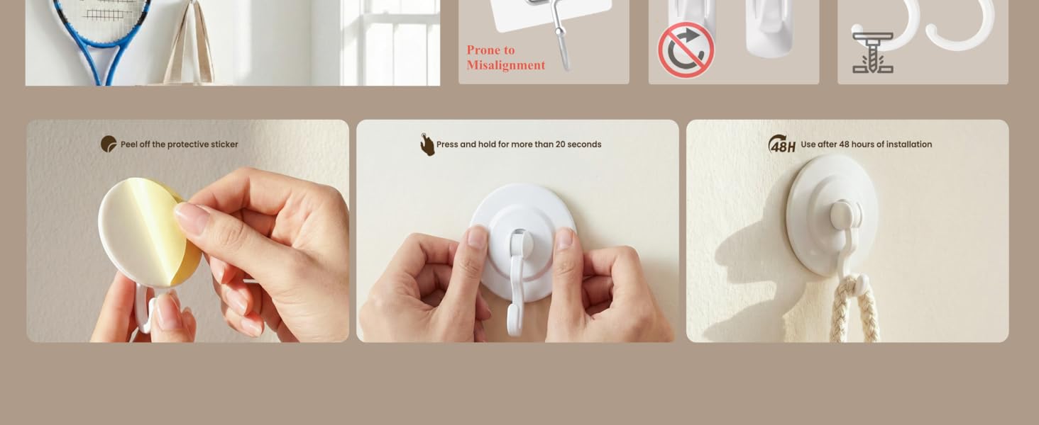 4 Pack Adhesive Wall & Ceiling Hooks, 3lbs Heavy Duty No-Drill 360 °   Swivel Hangers for Plants, Lights, Wind Chimes & Home Decor       Can these hooks hold heavy items? Do the hooks come with all the necessary hardware? Are the adhesive hooks removable