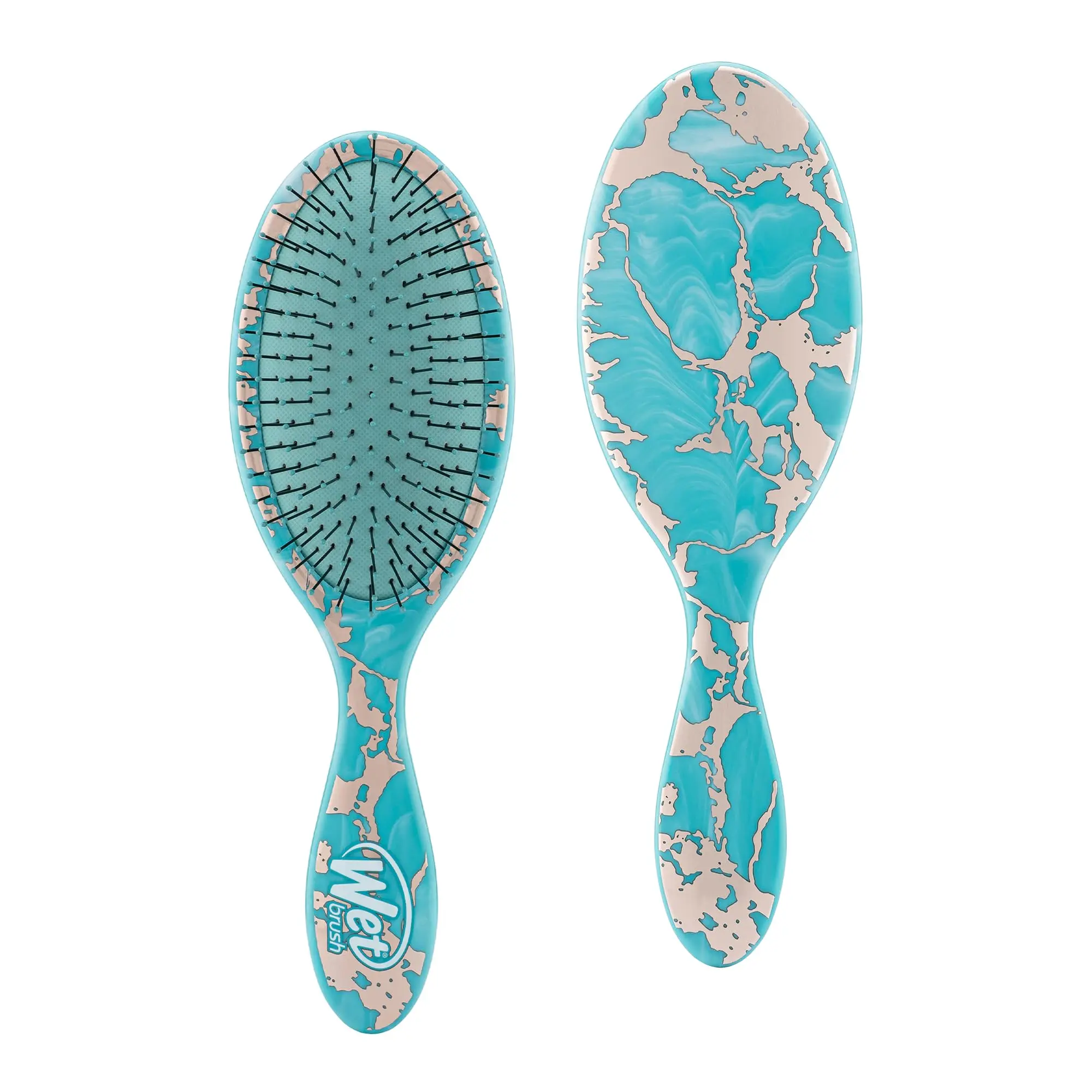 Original Detangling Brush, Blue (Electric Forest) - Detangler Brush with Soft & Flexible Bristles - Detangling Brush for Curly Hair - Tangle-Free Brush for Straight, Thick, & Wavy Hair