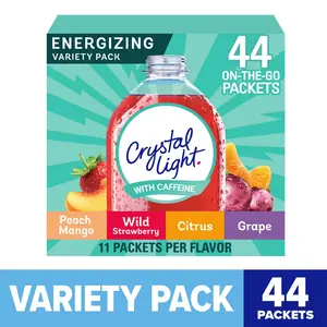 New Crystal Light Energizing Variety Pack, 44 ct On-the-Go Packets [Free Shipp]