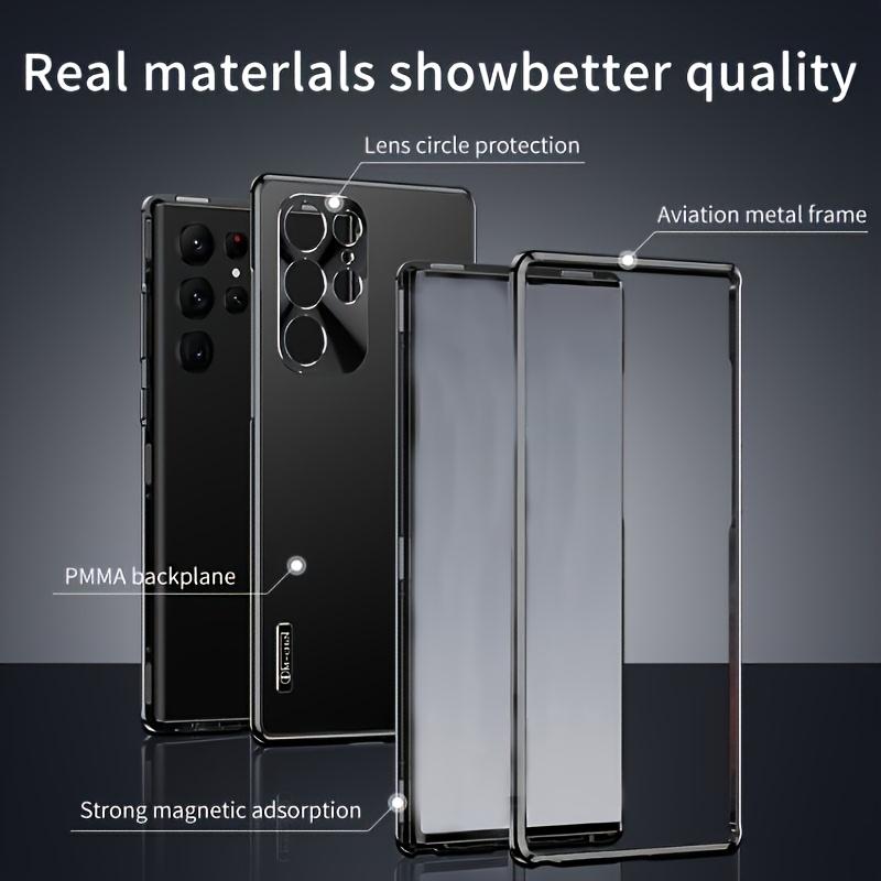 Samsung Galaxy S26/s25/s24 Ultra Case, Metal Magnetic Aluminum Alloy Thin Shockproof Back Cover (free High-Quality Screen Protector)