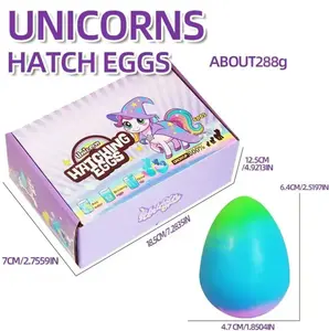 6 Pack Hatching Growing Unicorn EggsRainbow Colorful Eggs with 6 UniqueUnicorns for Safe Fun & Magical Transformation - Perfect for Christmas &Birthday Gifts