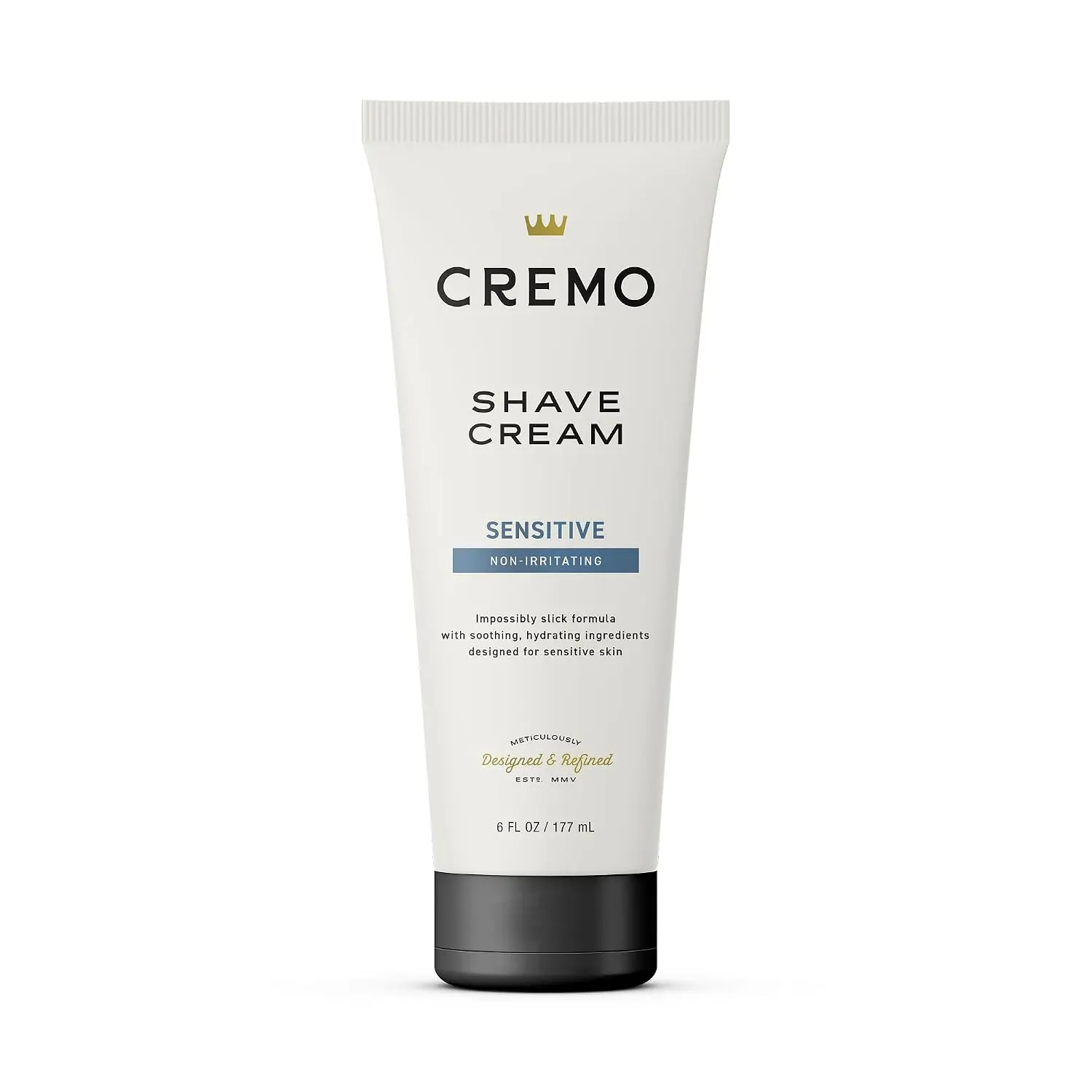 Cremo Sensitive Shave Cream for Men, 6 Fl Oz – Ultra-Slick Shaving Formula for a Smooth, Comfortable Shave and Sensitive Skin