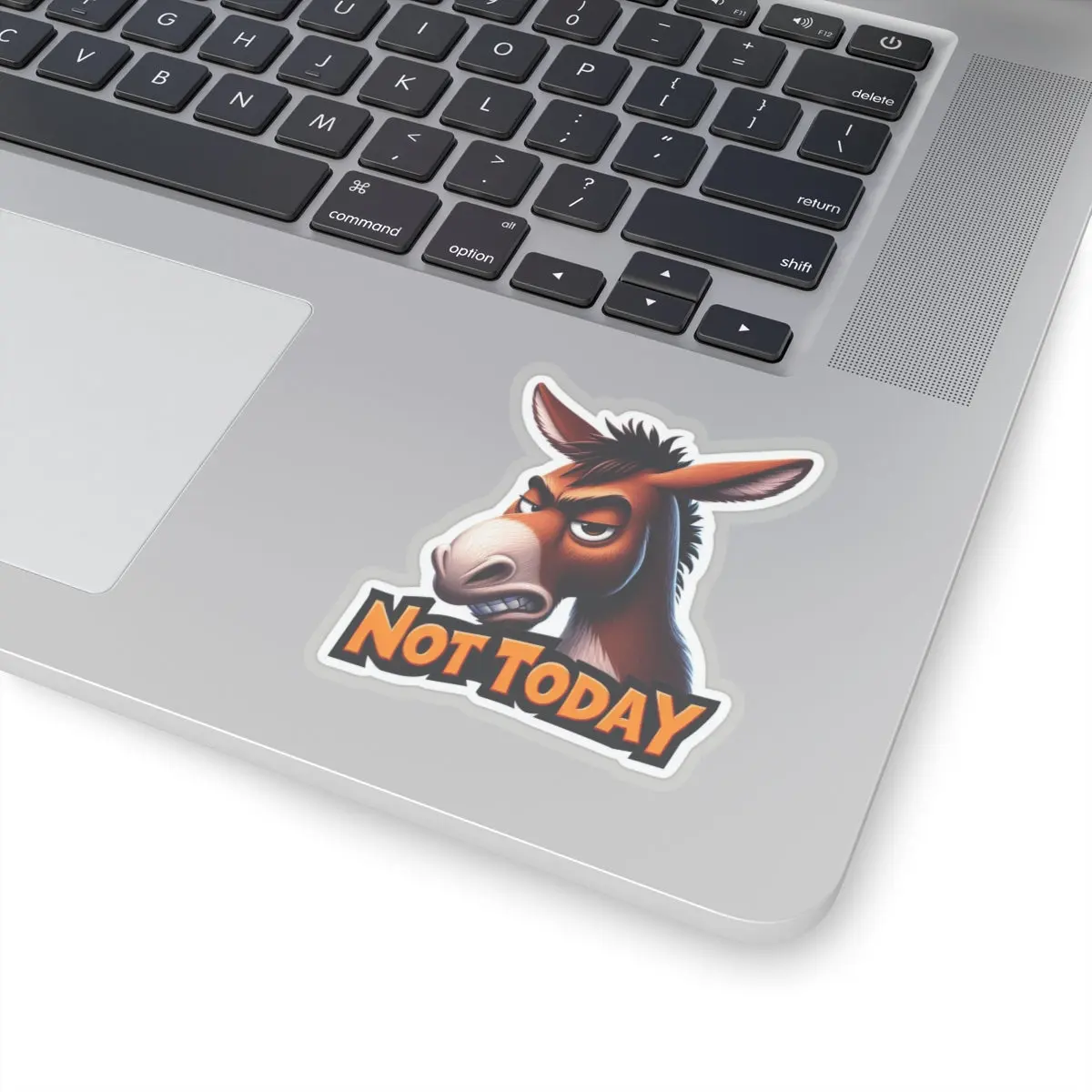Funny Angry Stubborn Mule Not Today 3" Vinyl Stickers for Laptop, Journal, and Car - Whimsical Humor #3