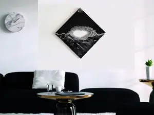 Resin Wall Art, 20X20 with Crystals and Stone Details, Unique Design" one pic only"