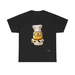 ChefInspiredCartoon Graphic Tee Unisex Heavy Cotton T-Shirt #MinionFan #CartoonTee #FanInspired #GraphicTee #ChefTee #UnisexTee #ComfortColors #Streetwear #FunnyTee #TrendingStyle