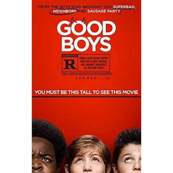 GOOD BOYS - 27"x40" D/S Original Movie Poster One Sheet 2019 Jacob Tremblay