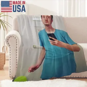 Photo blanket-Daniel Larson selfie Throw Blanket Polar blanket Extra Large Throw Blanket sofa Furry Blanket blankets for beds throw blanketFather's Day, Thanksgiving, Children's Day, holiday gifts for children and family