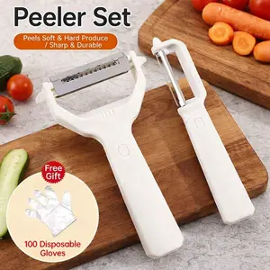 AA 2 in 1 Vegetable Peeler, Multifunctional Peeler & Grater, Kitchen Fruit Peeling Shredding Tool