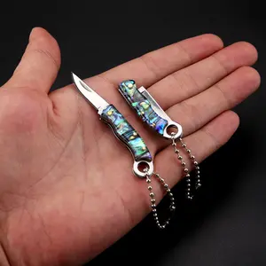 1 Piece Mini Folding Pocket Knife-High Quality Resin Stainless Steel Shell, Compact Key Fob Design for Travel and Everyday Carry, Ergonomic and Durable, Perfect for Men, Fishing Tackle and Small Tasks, Lightweight Multi-Purpose Pocket Tool