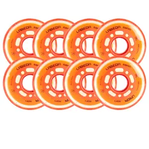 Labeda Roller Hockey Wheels - Union 68mm 76A Orange (8-Pack)
