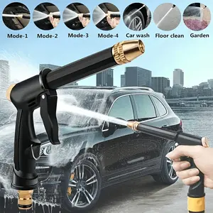 Portable High Pressure Water Hose Nozzle Sprayer, Adjustable Garden Hose Nozzle Sprayer, Adjustable Jet Spray, Car Washing & Pet Cleaning Tool, Tool Accessories
