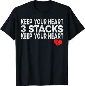 Keep Your Heart 3 Stacks Keep Your Heart Broken Funny Trendy T-Shirt - Haileybutl Shop 63B09C4MC9XL