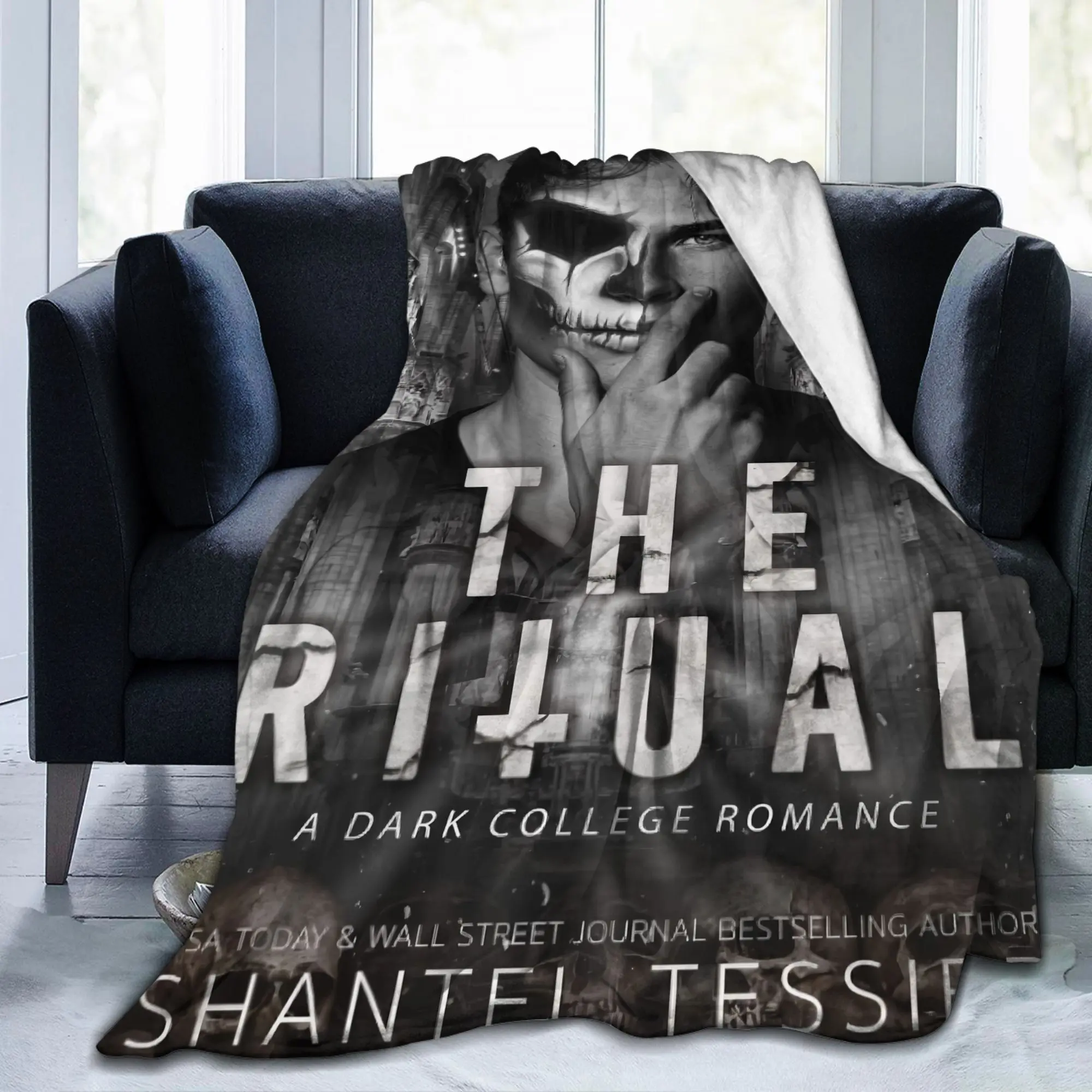 Shantel Tessier Gothic Horror Printed Throw Blanket - 1 Extra Soft Comfy Flannel Blanket, All Seasons, Machine Washable, Ideal for Home, Camping, Printed Blanket, Soft Comfy Blanket