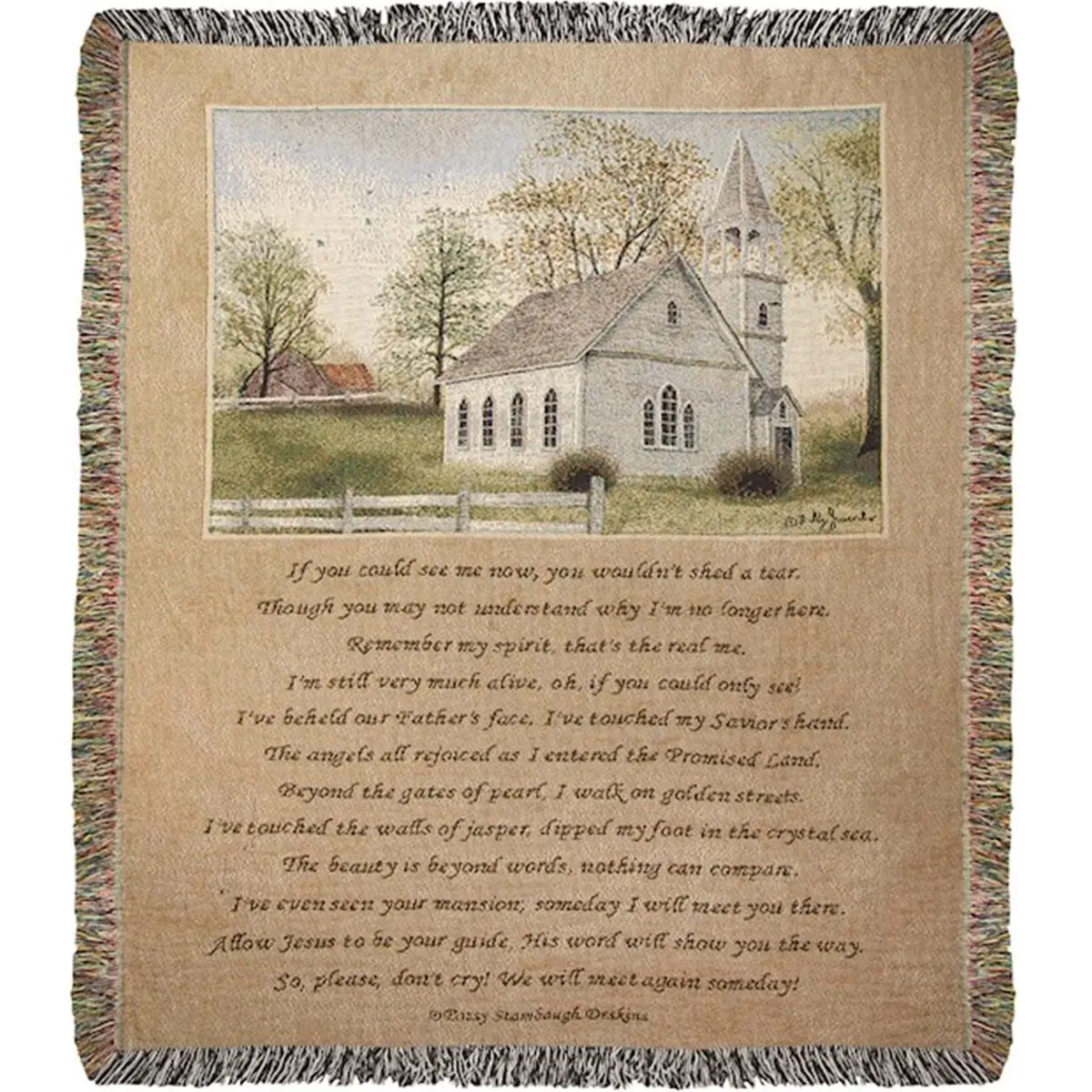 212 MAIN Durable Decorative Tapestry Wall Hanging Throw, 50x60 in "If You Could See Me" Design, Handcrafted by ATIYCSM Woodworkers, Ideal for Home Bedroom Decor