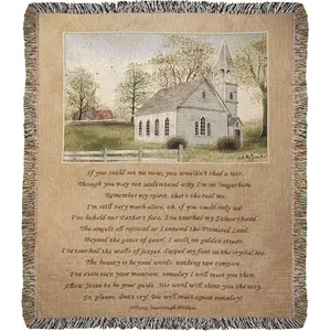 212 MAIN Durable Decorative Tapestry Wall Hanging Throw, 50x60 in "If You Could See Me" Design, Handcrafted by ATIYCSM Woodworkers, Ideal for Home Bedroom Decor