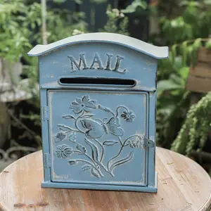 Vintage Mailbox Mailbox Wall Mount Vintage Mailbox Mail Boxes/Wall Mount Outside Antique Style Nostalgic Charm Home Decor Metal Mailbox Garden Outdoor Decoration