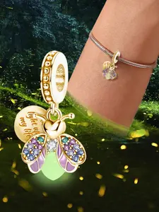 Butterfly & Eiffel Tower Design Charm, Fashionable Jewelry for Women & Girls, Trendy All-match & Exquisite Jewelry for Birthday Gift, Trendy Jewellery Accessories