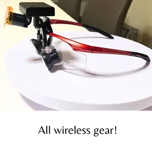 DeeTecT Wireless Loupes (Red Loupes With Wireless Headlight)