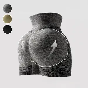 Hotcom Women's Seamless Invisible ScrunchButt Lifting Biker Shorts - High-Stretch, Breathable Sporty Shapewear, Leg-Shaping Skinny Shorts for Gym, Athletic Wear (XS-XXL)